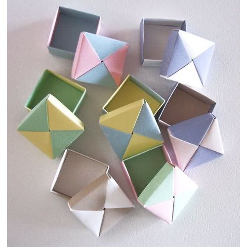 Gift boxes #011 origami set of 7 jewelry candy chocolate sewing festive seasonal