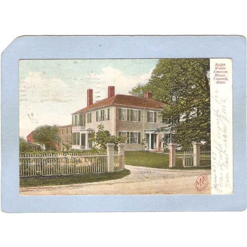 MA Concord Home Of Ralph Waldo Emerson Undivided Back ma_box2~921