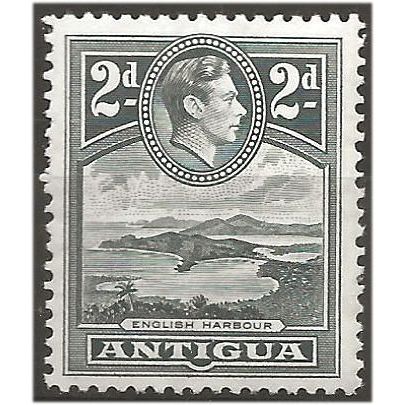Antigua 1938 SG101 2d Grey Mounted Mint . .. .