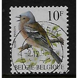 BELGIUM 1985 BIRDS 10F EURASIAN CHAFFINCH SG2854 FINE USED