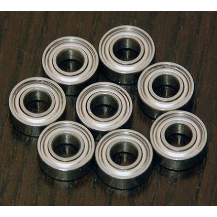 (8pcs) TAMIYA SEMI-TRAILER / GRAVEL HOUND BUGGY Metal Sealed Ball Bearing Set