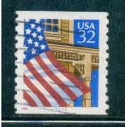 Used 2913 32c U.S. Flag Over Porch Fine CNS 11111 W0827