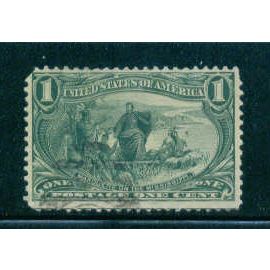 Used 285 1c Marquette on the Mississippi Fine C0167