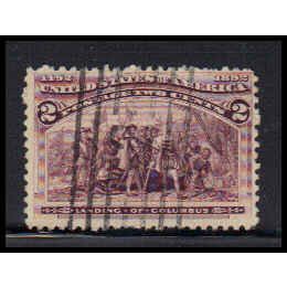 Used 231 2c Landing of Columbus Barely Clears K0891