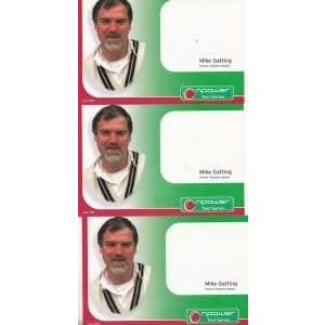 Mike Gatting England Vs South Africa Cricket Test Series 2003 4x Publicity Card