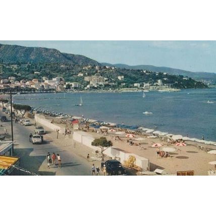 Le Lavandou Mistral Photo Sign Aerial France French Beach 1970s Postcard