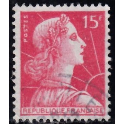 France, 1955 15F Marianne, SG 1238 (Scott #753), used