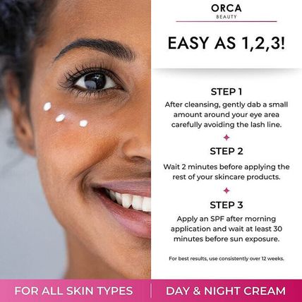 Orca Beauty Anti-Aging Under Eye Cream for Dark Circles/Puffiness/Wrinkles-0.5oz