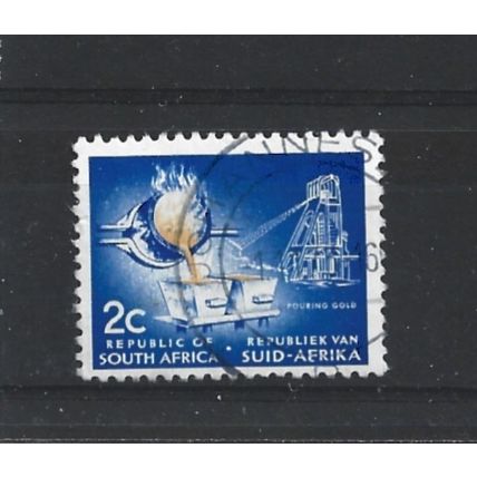 SouthAfrica.SG201 2c Pouring Gold.Variety Unchecked.Fine Used.Aug25i