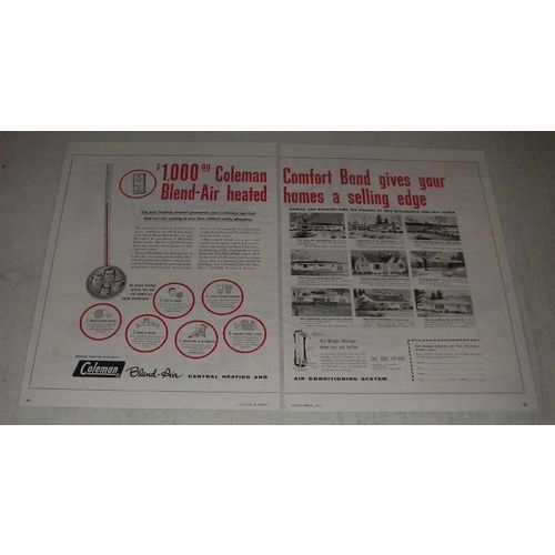 1954 Coleman Blend-Air Central Heating & Air Ad