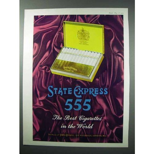 1960 State Express 555 Cigarettes Ad - The Best