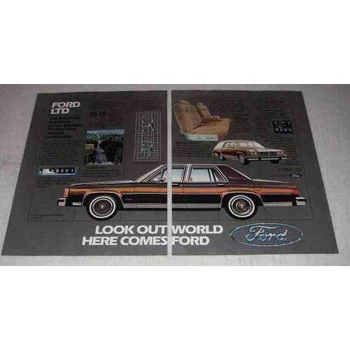 1982 Ford LTD Ad - Look Out World Here Comes Ford