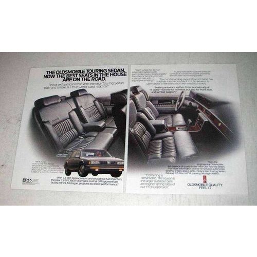 1988 2-page Oldsmobile Limited Edition Touring Sedan Ad