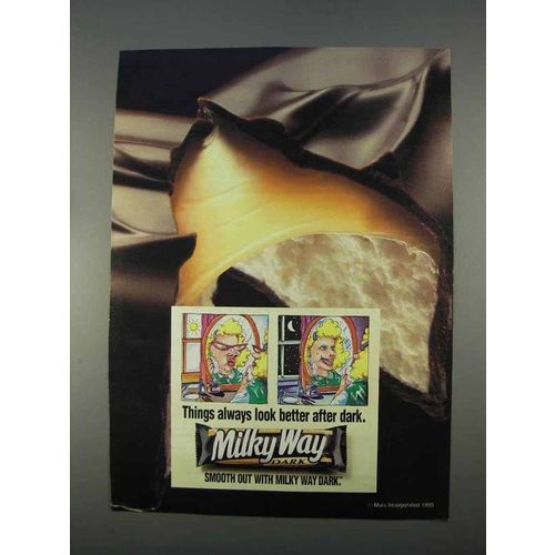 1996 Mars Milky Way Dark Candy Bar Ad - Look Better