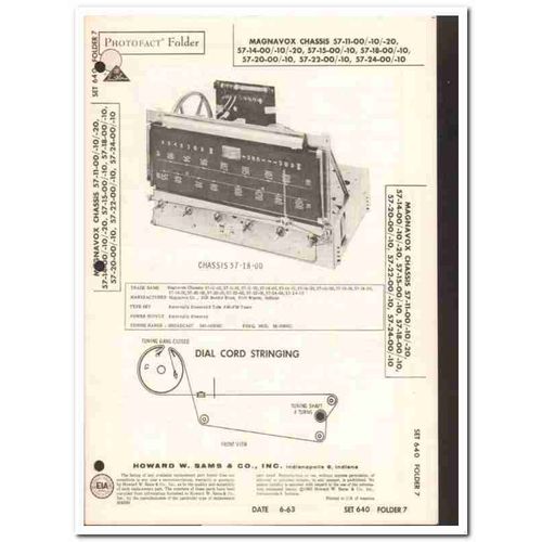 magnavox chassis 57-1x-x0 57-2x-x0 am-fm tuner sams photofact manual