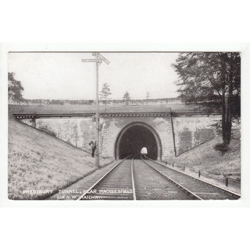 Prestbury Tunnel near Macclesfield LNWR Railway Postcard Cheshire