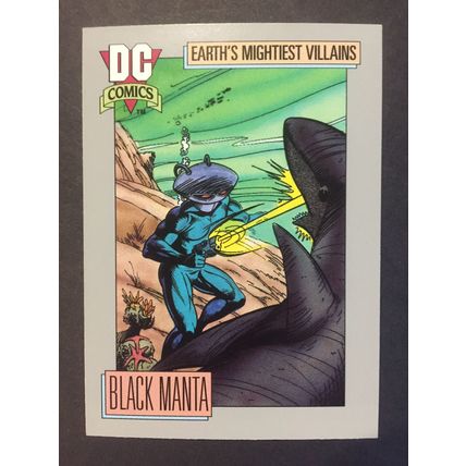 DC Cosmic Cards trading card #81-Black Manta, excellent condition!