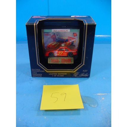 59 1/64 NASCAR RACING CHAMPIONS 1993 PREMIER EDITION #27 HUT STRICKLIN 01838