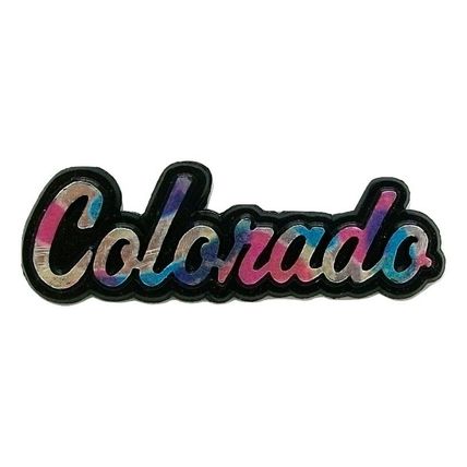 Colorado Black Script Fridge Magnet