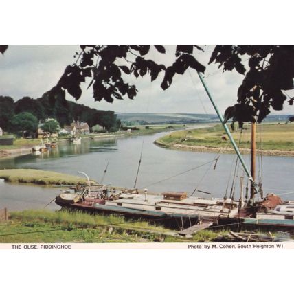 The Ouse Piddinghoe Sussex Boats Yacht Postcard