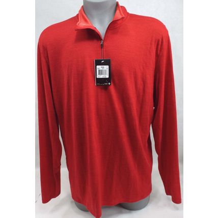 New Mens 2XL XXL Nike 1/2 Zip Dri Fit Max Gym Red Jacket $110 548657-687