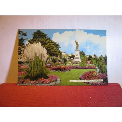 MEMORIAL GARDENS, CLACTON-ON-SEA, ESSEX. used postcard by Harvey Barton =