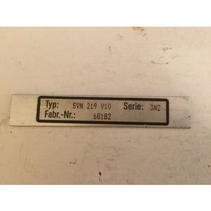 HAUSER ELEKTRONIK SVN 219 V10, MsW-1-achsig,MODULES,NETZTEIL POWER SUPPLY,CL