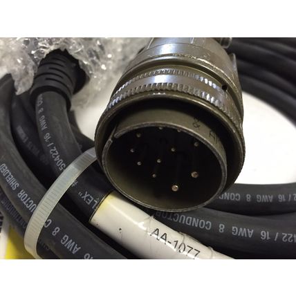 NEW AA1077 SINE KA-50422 / 16 CONTINUOUS FLEX 16 AWG 8 CONDUCTOR SERVO CABLE,DB