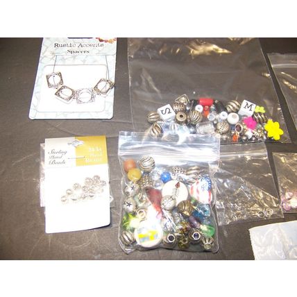 Assorted Beads & Supplies for Crafts Keychains Necklaces Jewelry Resin