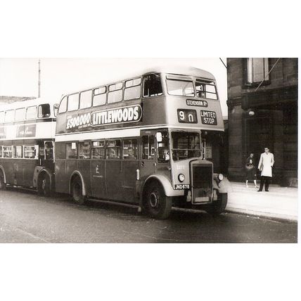 Black & White Photograph of Manchester Corporation Transport - JND 678