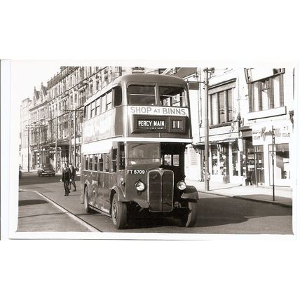 Black & White Photograph of Tynemouth & District Transport Co. Ltd. - FT 5709