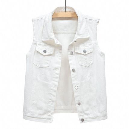 Coat Jacket Women's Denim Short Vest Waistcoat Autumn New Ladies Denim Vest