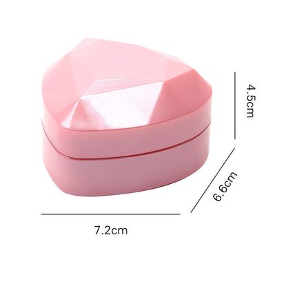 Pendant Necklace Box with LED Light Velvet Jewelry Gift Wedding Anniversary Birt