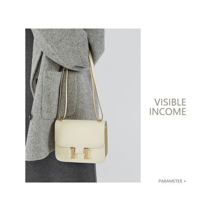 Genuine Leather Women Shoulder Purses and Handbags White