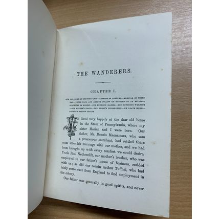 c1907 W H G KINGSTON "THE WANDERERS" FICTION ANTIQUE HARDBACK BOOK (P5)