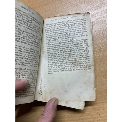 RARE* 1865 ANNE BOWMAN "ESPERANZA" FICTION SMALL LEATHER ANTIQUE BOOK (P3)