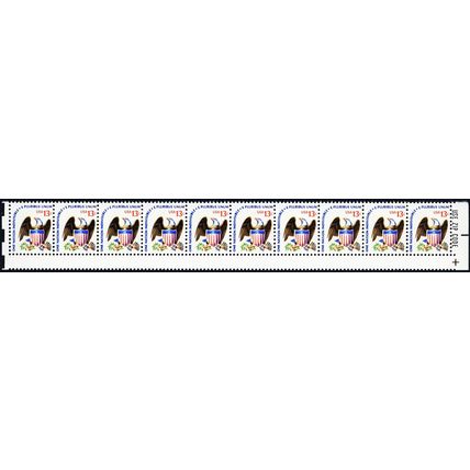 1596, MNH 13¢ Gutter Snipe Freak Error Strip of 10 Stamps - Stuart Katz