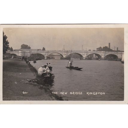 EC248 KINGSTON - THE NEW BRIDGE . RP POSTCARD