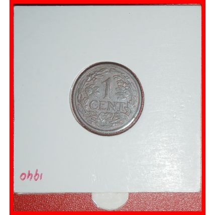 Ⰶ RAMPANT LION (1913-1941): NETHERLANDS★1 CENT 1940! HOLDER★LOW START★NO RESERVE