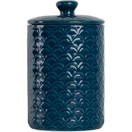 10 Strawberry Street Kitchen Canister, 3 Piece Set, Ocean Navy