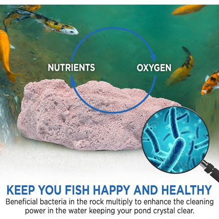 Magic Pond Rocks, Fish Tank Rocks for Enhancing Water Clarity with Your Regular