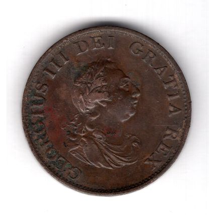 Great Britain. George III. Halfpenny 1799. dy16278
