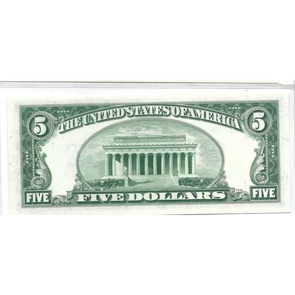 1950 US Federal Reserve $5.00 Bill Crisp UNC