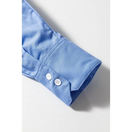 Blue Boyfriend Chest Pocket Tunic Shirt