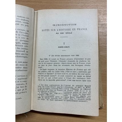 1896 EXTRAITS DES HISTORIENS FRANCAIS DU XIX SIECLE FRENCH HARDBACK BOOK (P3)