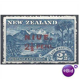 Niue 1915 SG20 2 1/2d Deep Blue Mounted.Mint.