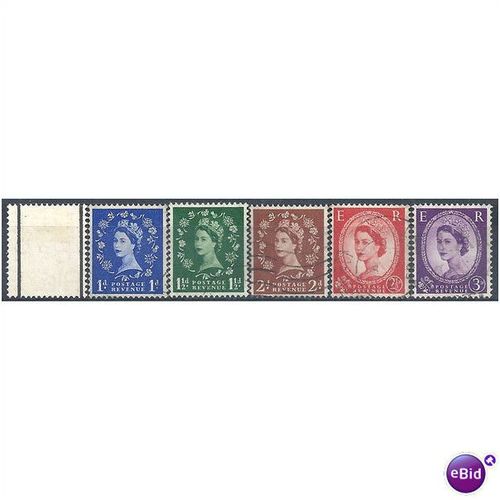 1957 Graphite Wildings Set SG561-566 Good/Fine Used