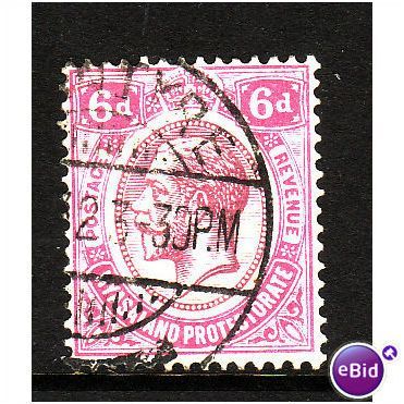 NYASALAND 1913 SG 92 6d dull and bright purple fine used