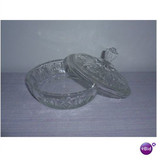 Vintage Avon Covered Cut Glass Candy Dish