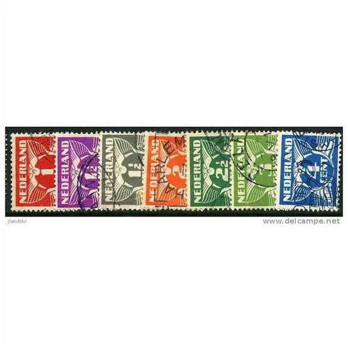 1926/1935 7 different values - #18 fine used (o) - with watermark